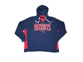 New England Patriots Play Action Pullover Fleece Hooded Sweatshirt Adult... - $421.45 MXN