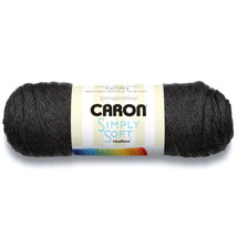 Spinrite Caron Simply Soft Heathers Yarn,  Charcoal, 1 Pack of 3 Piece - £34.08 GBP