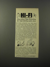 1953 Scotch Brand Magnetic Tape Advertisement - Hi-Fi news - £14.54 GBP