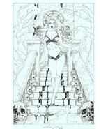 Elias Chatzoudis Signed Lady Death Diabolical Harvest Original Skull Cov... - $1,979.99