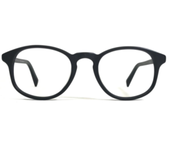 Warby Parker Eyeglasses Frames DOWNING 101 Matte Black Round Full Rim 48-21-140 - £29.11 GBP