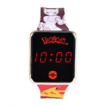 Pokemon Gen 1 Classics Kid&#39;s Silicone Digital Watch Multi-Color - £19.59 GBP