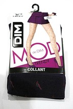 DIM Paris MOD Trendy Collants PANTYHOSE Dark Blue PINK PRINTS Size 1/2 F... - £54.34 GBP