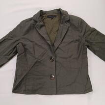 Etophe Studios RN#150394 Women's Green Linen Blend Blazer Jacket Size Small image 12