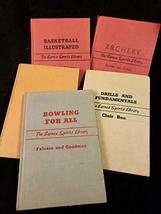 Lot of 5 1939-1948 Barnes Sports Library archery basketball bowling badminton [H - £62.51 GBP