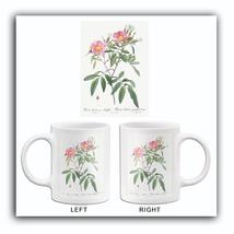 Swamp Rose - Hudson Rose With Willow Leaves - 1800's - Pierre Joseph Redoute Mug - $23.99+