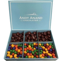 Andy Anand 2 lbs Sugar Free Chocolate Gift Box Of Peanuts &amp; Cherries - £38.71 GBP