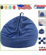 Premium Soft Corduroy 3ft Bean Bag Chair Cover - Ideal for Storage &amp; Rel... - $996.82 MXN
