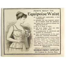 Frost Equipoise Waist Corset 1894 Advertisement Victorian Clothing ADBN1bbb - $12.50