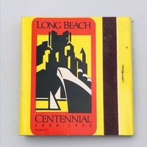 1988 Long Beach Centennial Rainbow Pier Fish Market Full 30 Unstruck Matchbook - £9.58 GBP