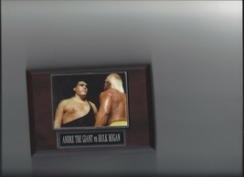 Andre The Giant Vs Hulk Hogan Plaque Wrestling Wwe Wwf - £3.08 GBP