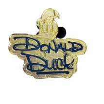 Donald Duck Gold Signature Autograph Disney Lapel Pin Lanyard Series 2004 - £7.92 GBP