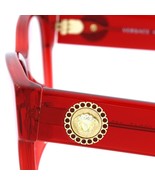 Versace VE3281BA 5323 Cat Eye Eyeglasses Red Fram Demo Lens 53mm - $395.00