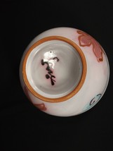SIGNED ART POTTERY ASIAN BOWL HAND PAINTED - £8.99 GBP