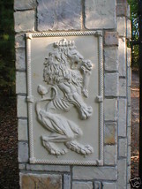 Giant Mold 19"x34"x2" Scottish Rampant Lion (Right Face) Wall Plaque, Fast Ship image 2