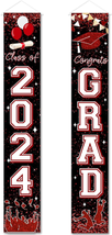 Class of 2024 Banner Maroon Graduation Party Decorations Congrats Grad Banner Ha - £14.86 GBP