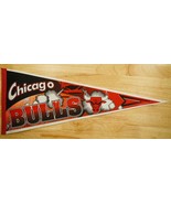 Vintage Felt Sports Advertising Pennant NBA Basketball Chicago Bulls 1995 - £19.46 GBP