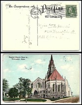 1912 US Postcard - Worcester, Massachusetts to Fall River, MA Q8 - £2.22 GBP