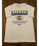 NASCAR Moog Chassis Parts M2 T-Shirt Mens Large Winston Cup Light Gray Vtg - £15.84 GBP