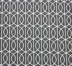 Robert Allen Gate Charcoal Light Gray Trellis Multipurpose Fabric By Yard 54&quot;W - $17.95