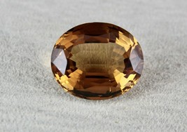 Natural Citrine Golden Topaz Oval Cut 22X20 Mm 34.35 Carat Gemstone Pendant Ring - £212.58 GBP