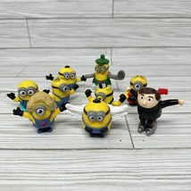 Despicable Me Minions Rise Of Gru McDonalds 9 pc Lot Figures Toppers 201... - $18.80