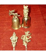 Antique old cartoon figures~Pluto bell~crazy Wolf~stupid pig~teddy bear ... - $48.84 CAD