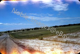1950 View from Car Road Curve Ahead Rural Western US Red-Border Kodachrome Slide - £2.77 GBP