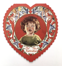 Vtg Valentine Be My Valentine Ann Shriber 1942 Card Pitter Patter Goes My Heart - £11.67 GBP