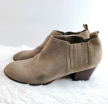 Dolce Vita Size 10 Jaydin Ankle Booties Boots Taupe Suede - £23.35 GBP