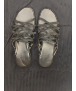 A2 by Aerosoles Sandals Womens 10B Tango Two Black Faux Leather Casual W... - $12.11 CAD