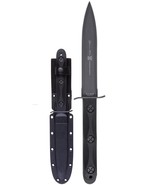 EKA Commando Fixed Knife 6.63&quot; 1095 Cro-Van Steel Spear Blade Black GFN ... - $128.66