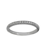 Tiffany &amp; Co. Platinum Half Circle Diamond Wedding Band Ring - £2,403.88 GBP