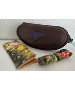 Maui Jim Sunglasses SMALL Clam Shell Hard Case Cleaning Cloth Bag Authen... - £27.14 GBP
