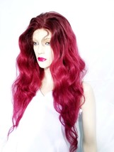 Glueless Silk Top Wig, Remy Full Lace Wig, Indian Human Hair, In STOCK Wig Red - £1,044.43 GBP