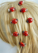 Ladybug 10 pice little hair clips - €10,39 EUR