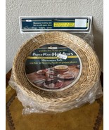 Lot of 16 Wicker Rattan Bamboo Woven Paper Plate Holders Camping Picnic ... - £25.70 GBP