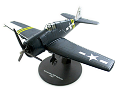 GRUMMAN F6F HELLCAT USA AIR FORCE YEAR 1942 NAVY BLUE DEAGOSTINI SCALE 1... - $60.60