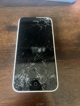 Apple iPhone 5c White - Model A1532. Cracked Screen. For Parts Only. J22 - £11.17 GBP