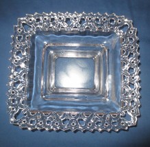 Vtg Old Colony open lace rectangular centerpiece candy nut dish - £47.96 GBP