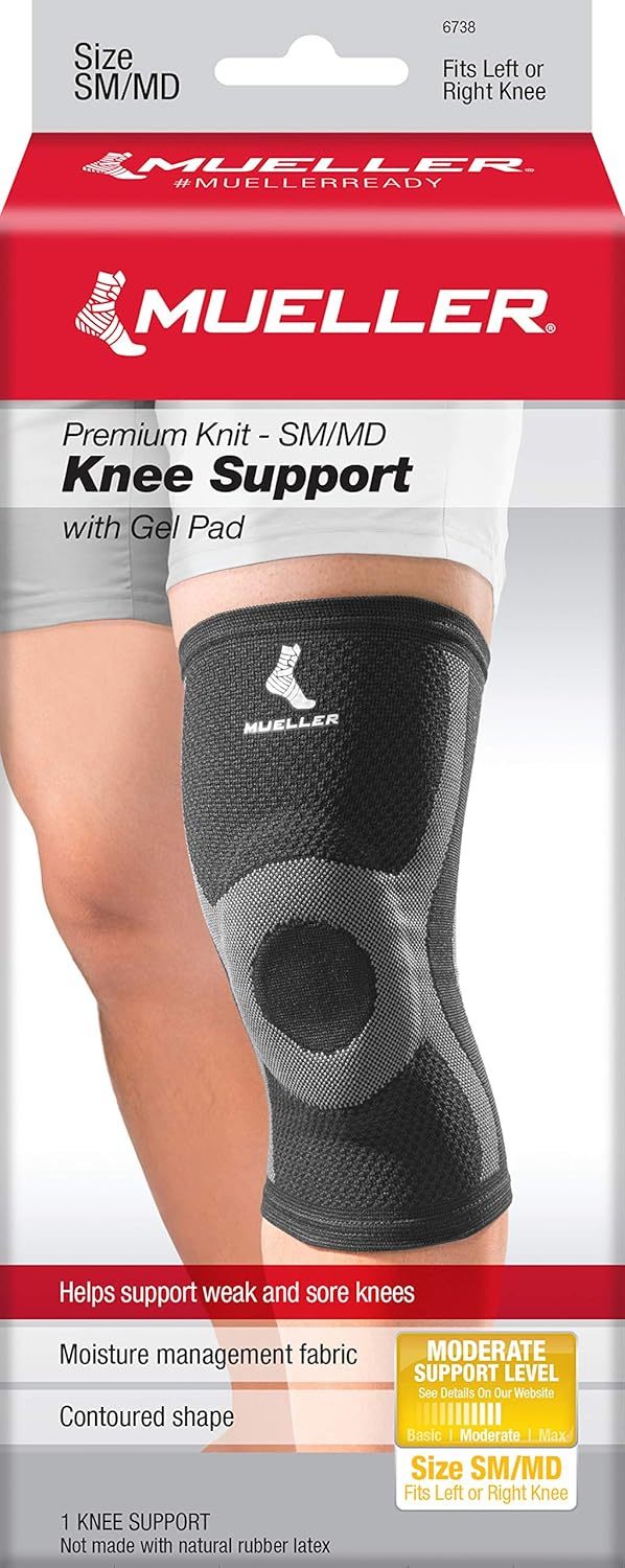 MLR Premium Knee Support with Gel Pad, Black, L/XL Item image 3