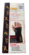 Cock-Up Wrist Splint with Aluminum Stay - Large Right Hand - $9.85