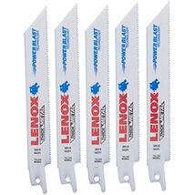 LENOX Reciprocating Saw Blades, Metal Cutting, 6-Inch, 14 TPI, 5-Pack - $18.95