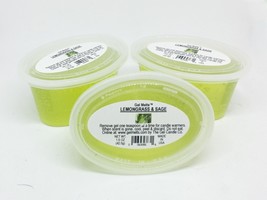 Lemongrass &amp; Sage scented Gel Melts for tart/oil warmers - 3 pack - £4.78 GBP