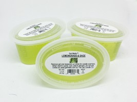 Lemongrass &amp; Sage scented Gel Melts for tart/oil warmers - 3 pack - £4.77 GBP