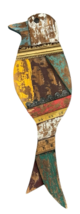 Rustic Salvaged Wooden Bird Wall Art Decor 18&quot; Hanging Handmade Recycled... - $18.21