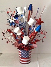 Patriotic Handmade Red, White, and Blue Arrangement - $18.99