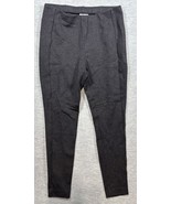 J.Jill Ponte Legging Pants Black Houndstooth Womens M Stretch Slim Fit C... - $19.06