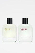 ZARA Gold Uomo Eau de Toilette Cologne Spray Collection 2.71oz 80ml 2X NeW Boxed - $88.61