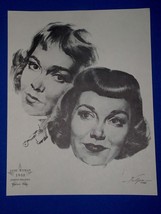 Jane Wyman Academy Award Oscar Portrait Print Vintage 1962 Volpe Johnny ... - $227.89 MXN